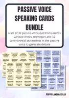 Vista previa - Tarjetas / Manipulativos - Lote de Tarjetas de Conversación en Passive Voice - Portada