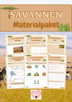 Vorschau - Arbeitsblätter - Savannen - Deckblatt