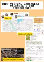 Vorschau - Arbeitsblätter - Materialpaket: Presentar una ciudad + Wegbeschreibung + Tour virtual - Deckblatt