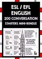Vorschau - Arbeitsblätter - ENGLISH CONVERSATION STARTERS MINI-BUNDLE - Deckblatt