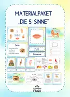 Vorschau - Arbeitsblätter - Materialpaket Die 5 Sinne - Deckblatt