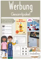 Vorschau - Unterrichtsreihen - Werbung - GESAMTPAKET - Klasse 3 (inkl. Stundenentwürfe) - Deckblatt