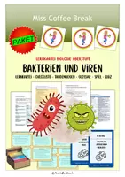 Vorschau - Arbeitsblätter - BAKTERIEN & VIREN (Materialpaket) - Deckblatt