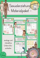 Vorschau - Stundenentwürfe - Sexualerziehung Pubertät Unterrichtsreihe Materialpaket Sachunterricht - Deckblatt