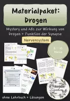 Vorschau - Arbeitsblätter - Materialpaket - Die Wirkung von Drogen auf das Nervensystem - Deckblatt