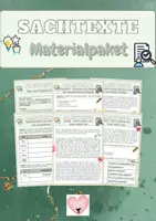 Vorschau - Arbeitsblätter - Sachtexte - Deckblatt