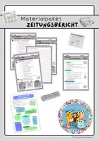 Vorschau - Arbeitsblätter - Materialpaket: Zeitungsbericht erstellen - Deckblatt