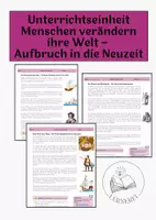 Vorschau - Arbeitsblätter - Materialpaket - GESCHICHTE - Wende zur Neuzeit - Deckblatt