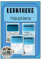 Vorschau - Arbeitsblätter - Lerntheke Haustiere - Materialpaket - Deckblatt