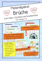 Vorschau - Unterrichtsreihen - Brüche - Wiederholungseinheit für Klasse 4-6 - Deckblatt