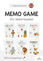 Vorschau - Spiele - MEMO GAME: XXL Paket für den Englischunterricht - Deckblatt
