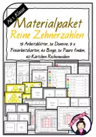 Vorschau - Spiele - Materialpaket: Reine Zehnerzahlen Arbeitsblätter & Lernspiele - Deckblatt