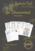 Vorschau - Unterrichtsreihen - Minimaterialpaket im Schwimmbad - Deckblatt