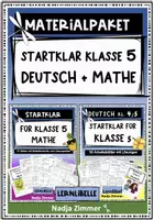Vorschau - Unterrichtsreihen - Materialpaket Startklar für Klasse 5 - Deutsch und Mathe - Deckblatt