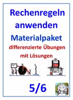 Vorschau - Arbeitsblätter - Materialpaket (Rechenregeln anwenden) - Deckblatt
