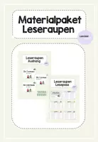 Vorschau - Fördermaterial/Inklusion - Leseraupen Materialpaket - Deckblatt