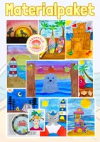 Vorschau - Stundenentwürfe - Materialpaket Kunst im Sommer | wachsendes Materialpaket - Deckblatt