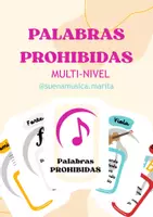 Vista previa - Juegos / Gamificación - Palabras Prohibidas Musicales COMPLETO - Portada