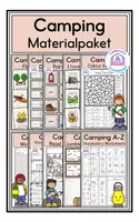 Vorschau - Arbeitsblätter - Camping Materialpaket - Deckblatt