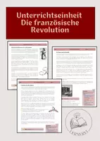 Vorschau - Arbeitsblätter - Materialpaket - GESCHICHTE Die französische Revolution - Deckblatt