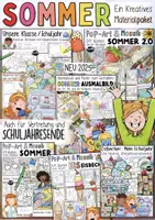 Vorschau - Arbeitsblätter - Sommer & 2025 Schuljahresende - Kreativpaket - Deckblatt