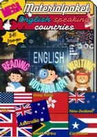 Vorschau - Arbeitsblätter - MEGA Materialpaket - English Speaking Countries - Deckblatt