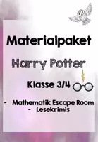 Vorschau - Arbeitsblätter - Materialpaket Harry Potter Klasse 3/4 - Deckblatt