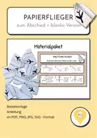 Vorschau - Spiele - Papierflieger Abschied - Materialpaket - Deckblatt