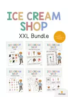 Vista previa - Manualidades / Dibujos para colorear - ICE CREAM SHOP: Paquete XXL de materiales para la clase de inglés (Heladería) - Portada