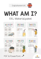 Vorschau - Arbeitsblätter - WHAT AM I: XXL Paket für den Englischunterricht - Deckblatt