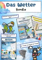 Vorschau - Arbeitsblätter - Das Wetter Materialpaket - Deckblatt