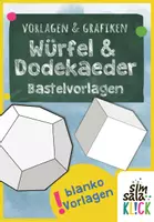 Vorschau - Mal- und Bastelvorlagen - Materialpaket: Würfel basteln, Dodekaeder basteln - Deckblatt