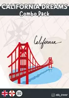 Vorschau - Arbeitsblätter - Combo Pack California Dreams (Blue Line 4/Red Line 4) - Deckblatt
