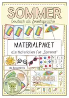 Vorschau - Arbeitsblätter - SOMMER (wachsendes) Materialpaket (Deutsch / DaZ) - Deckblatt
