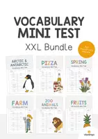 Aperçu - Tests - VOCABULARY MINI TEST: Pack XXL de ressources pour les cours d’anglais - Page de couverture