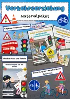 Vorschau - Arbeitsblätter - Verkehrserziehung Grundschule: Materialpaket - Deckblatt