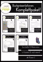 Vorschau - Mal- und Bastelvorlagen - Materialpaket Buchpräsentation ab Klasse 2 alle Materialien! - Deckblatt