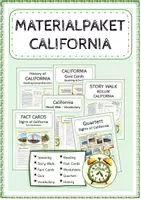 Vorschau - Arbeitsblätter - CALIFORNIA - Materialpaket - Deckblatt