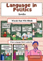 Vorschau - Arbeitsblätter - Language in Politics Bundle - Englisch Sprachanalyse - Deckblatt