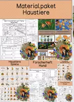 Vorschau - Arbeitsblätter - Kleines Materialpaket - Haustiere - Deckblatt