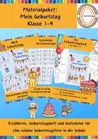 Vorschau - Arbeitsblätter - Materialpaket Mein Geburtstag - Deckblatt