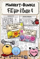 Vorschau - Arbeitsblätter - Fit für Klasse 4: Mathe & Deutsch | Miniheft-Bundle - Deckblatt