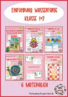Vorschau - Unterrichtsreihen - Materialpaket Einführung Wasserfarbe Klasse 1+2 - Deckblatt