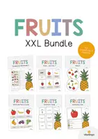 Vista previa - Manualidades / Dibujos para colorear - FRUITS: Paquete XXL de materiales para la clase de inglés (Fruta) - Portada
