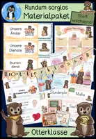 Vorschau - Arbeitsblätter - Otter Klassentier • Wachsendes Materialpaket zur Otterklasse 🦦 – Deko, Organisation & mehr - Deckblatt