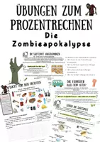 Vorschau - Arbeitsblätter - Materialpaket: Prozentrechnung - kreative Arbeitsblätter (7./8. Stufe) - Deckblatt