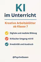 Vorschau - Arbeitsblätter - Materialpaket: KI im Unterricht einsetzen (ab Klasse 7) | 5 Materialien - Deckblatt