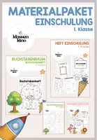 Vorschau - Arbeitsblätter - EINSCHULUNG: Materialpaket 1. Klasse - Deckblatt