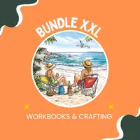 Vorschau - Arbeitsblätter - Sparpaket XXL Sommerferien – 12 Bastel- & Malvorlagen Deutsch & Englisch - Deckblatt