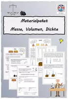 Vorschau - Arbeitsblätter - Materialpaket Masse, Volumen, Dichte - Deckblatt